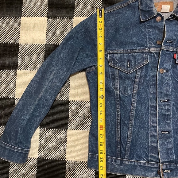 Levis Vintage 70s Denim Jean Jacket 70505 0217 USA Mens Size 38 - Picture 9 of 11